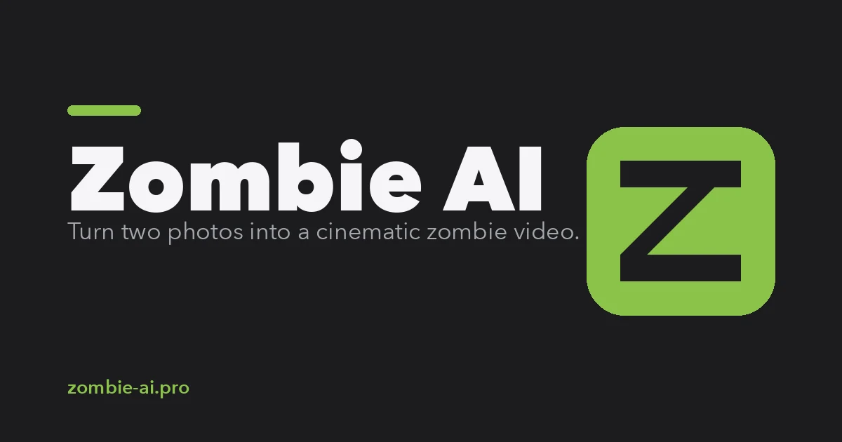 Zombie AI turns two photos into a cinematic zombie video
